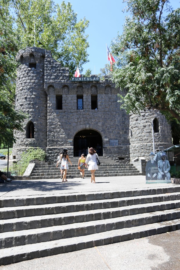 the entrance is a castle!